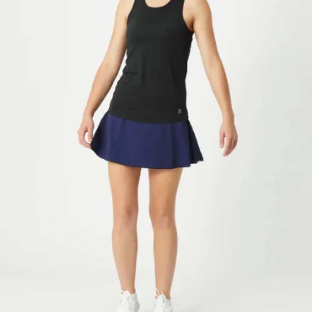 Sofibella Women's UV Protection Blue Tennis Pickleball Skirt Skort Large